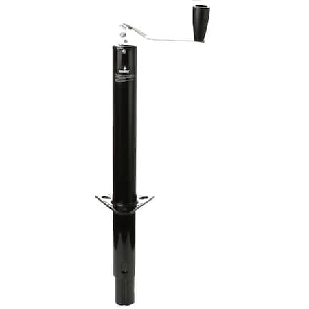 Husky Towing Husky Towing 88126; Manual Top Wind Trailer Jack; 1000 lb; Bolt-On/Weld-On; Black Steel 88126